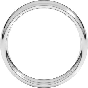 18K Yellow Or White Or Rose Gold Comfort-Fit European-Style Band