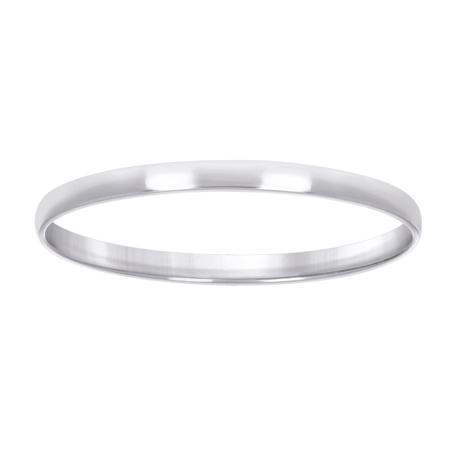 Sterling Silver Rhodium Plated Women's Comfort Fit Bridal Anniversary Engagement Wedding Band Ring