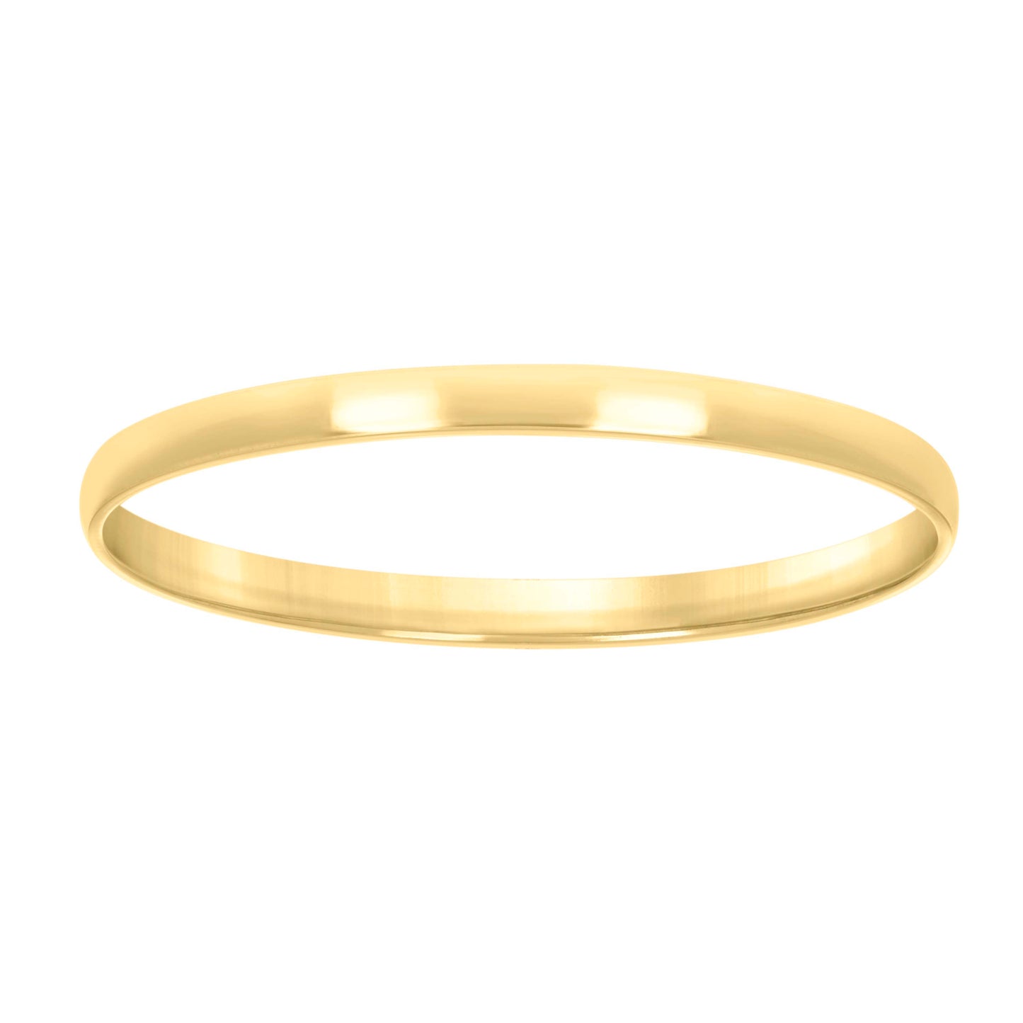 Sterling Silver Yellow-Tone Women's Comfort Fit Bridal Anniversary Engagement Wedding Band Ring