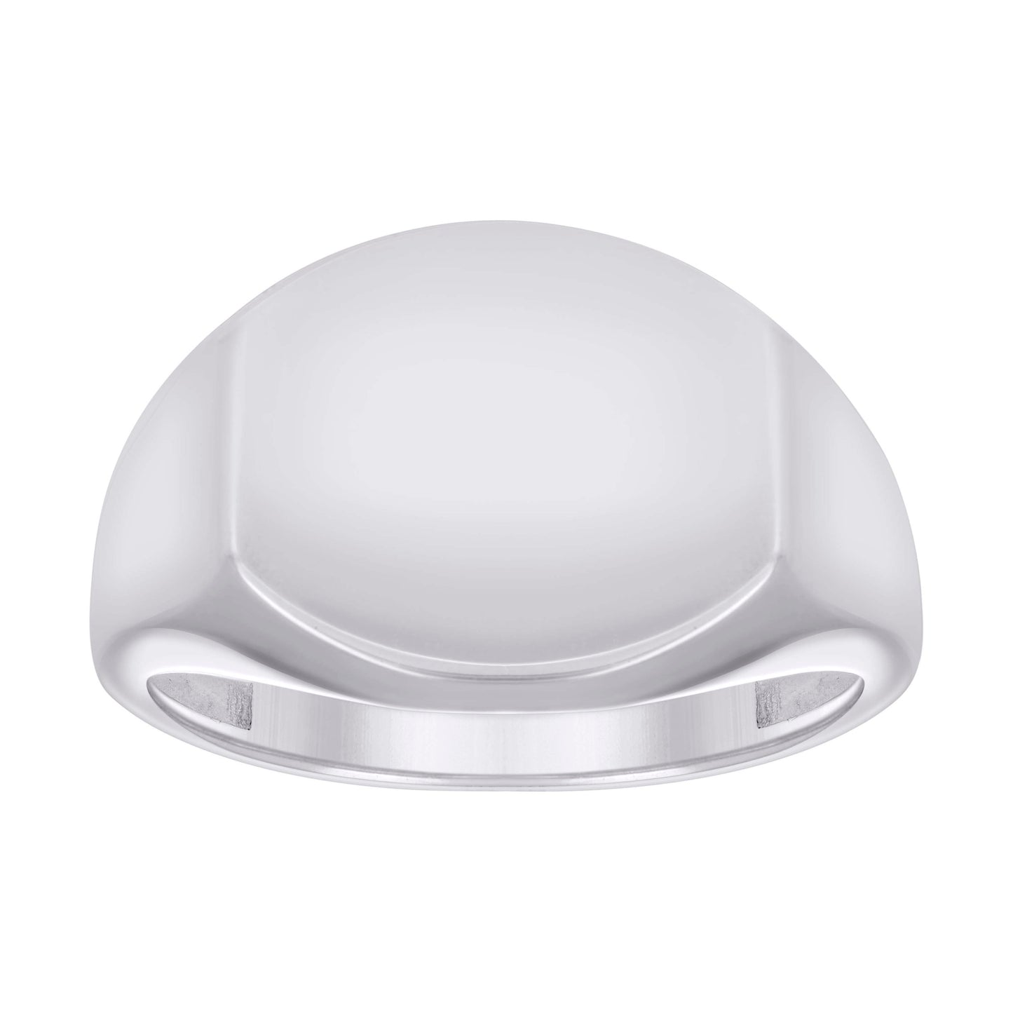 Sterling Silver Unisex Signet Bridal Anniversary Wedding Engagement Band Ring
