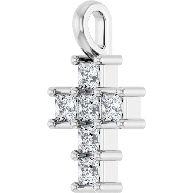 14K Yellow Or White Gold Vs, F+ Polished Lab-Grown Diamond Pendant