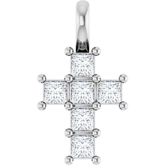 14K Yellow Or White Gold Vs, F+ Polished Lab-Grown Diamond Pendant