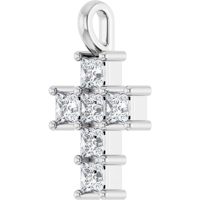 14K Yellow Or White Gold Vs, F+ Polished Lab-Grown Diamond Pendant
