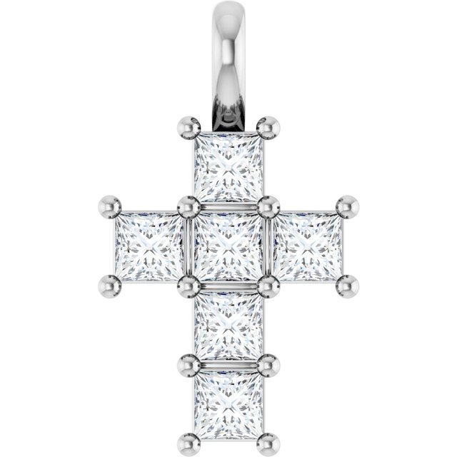 14K Yellow Or White Gold Vs, F+ Polished Lab-Grown Diamond Pendant