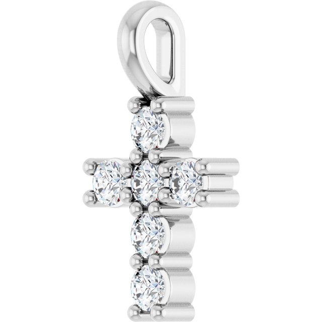 14K Yellow Or White Gold Vs, F+ Polished Lab-Grown Diamond Pendant