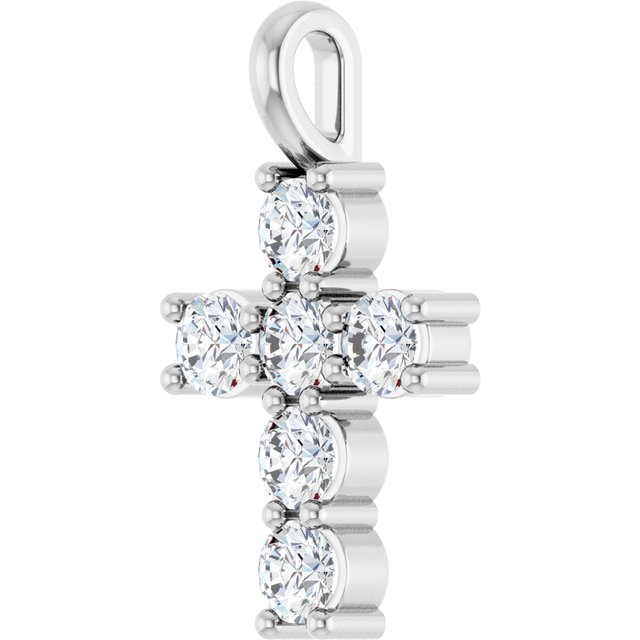 14K Yellow Or White Gold Vs, F+ Polished Lab-Grown Diamond Pendant