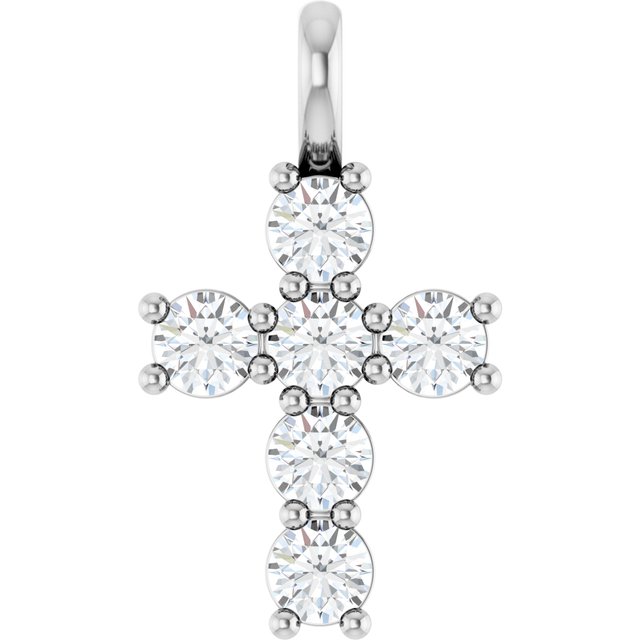 14K Yellow Or White Gold Vs, F+ Polished Lab-Grown Diamond Pendant