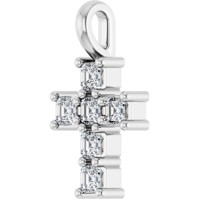 14K Yellow Or White Gold Vs, F+ Polished Lab-Grown Diamond Pendant