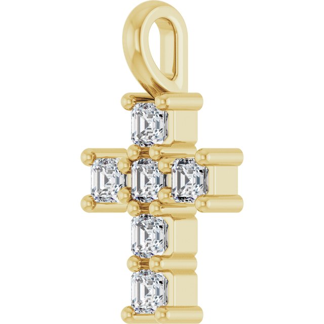 14K Yellow Or White Gold Vs, F+ Polished Lab-Grown Diamond Pendant