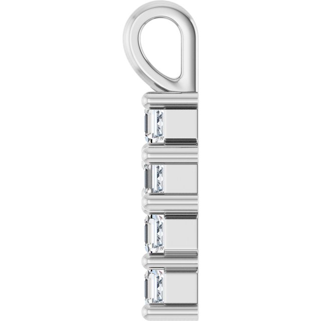 14K Yellow Or White Gold Vs, F+ Polished Lab-Grown Diamond Pendant