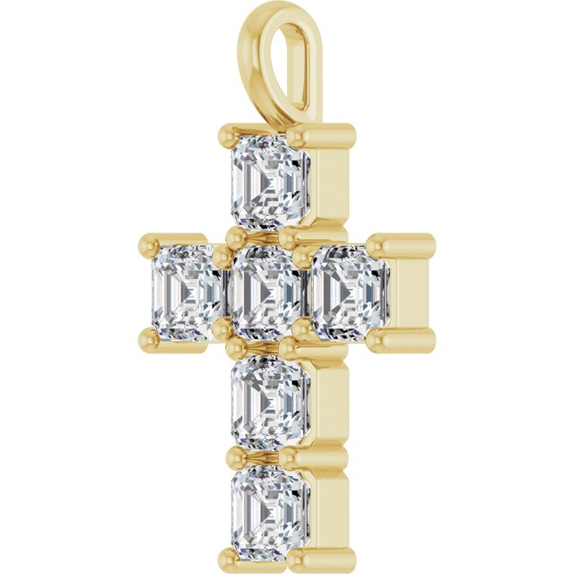 14K Yellow Or White Gold Vs, F+ Polished Lab-Grown Diamond Pendant