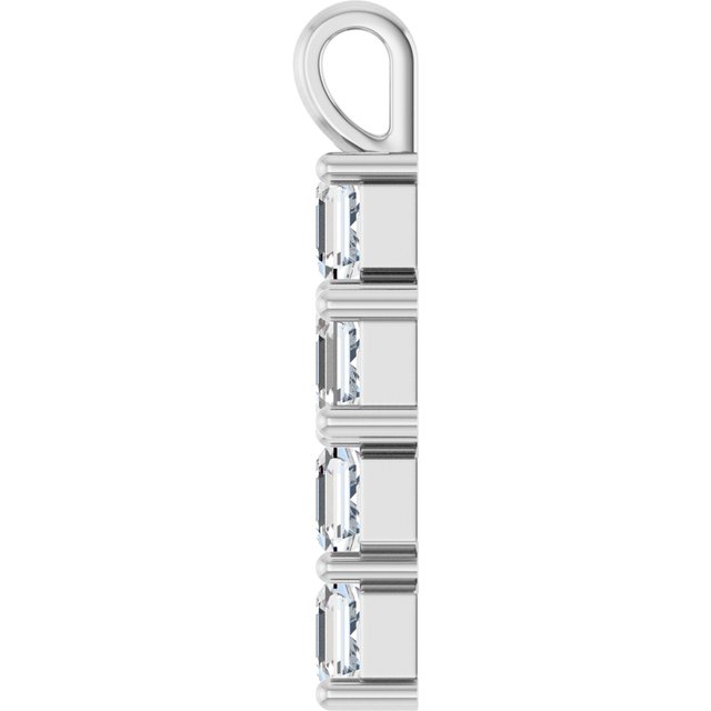 14K Yellow Or White Gold Vs, F+ Polished Lab-Grown Diamond Pendant