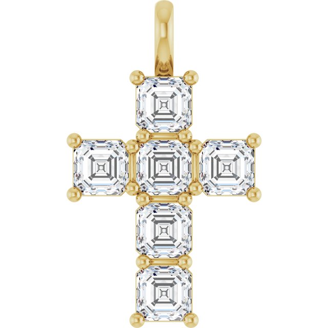 14K Yellow Or White Gold Vs, F+ Polished Lab-Grown Diamond Pendant