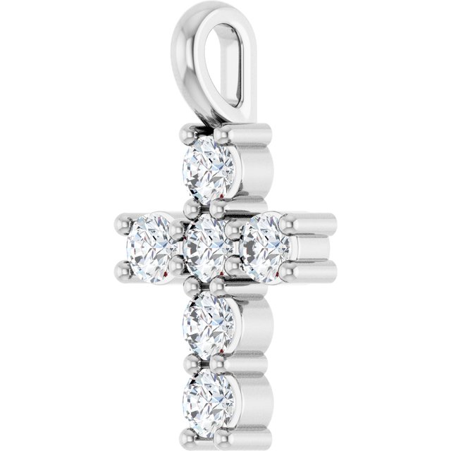 14K Yellow Or White Gold Vs, F+ Polished Lab-Grown Diamond Pendant