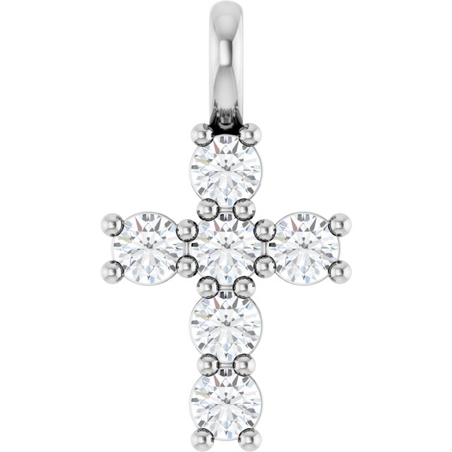 14K Yellow Or White Gold Vs, F+ Polished Lab-Grown Diamond Pendant