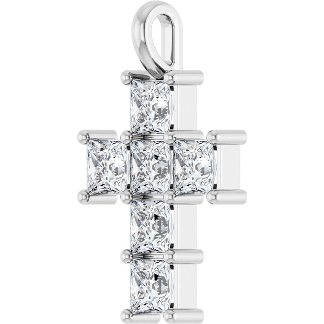 14K Yellow Or White Gold Vs, F+ Polished Lab-Grown Diamond Pendant