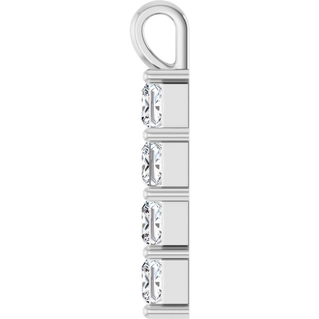 14K Yellow Or White Gold Vs, F+ Polished Lab-Grown Diamond Pendant
