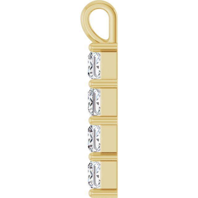 14K Yellow Or White Gold Vs, F+ Polished Lab-Grown Diamond Pendant