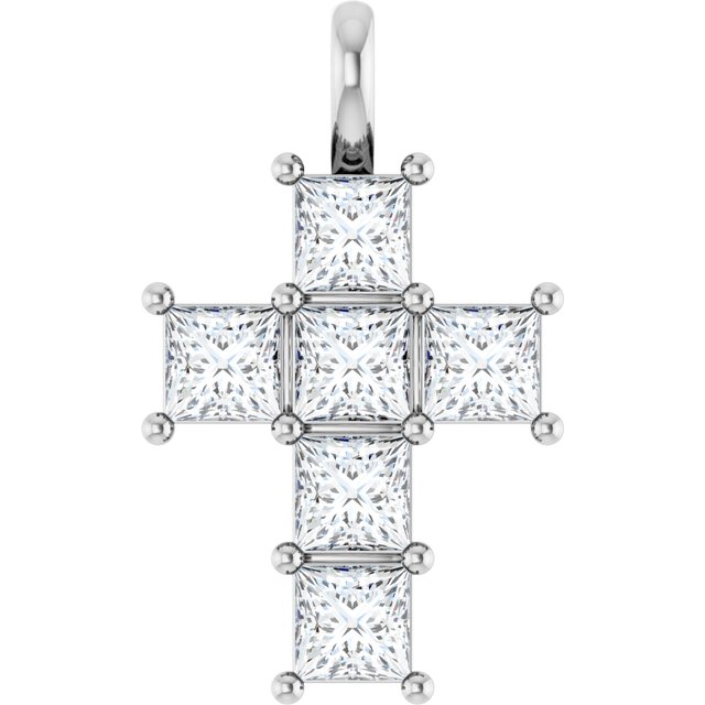 14K Yellow Or White Gold Vs, F+ Polished Lab-Grown Diamond Pendant