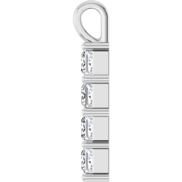 14K Yellow Or White Gold Vs, F+ Polished Lab-Grown Diamond Pendant