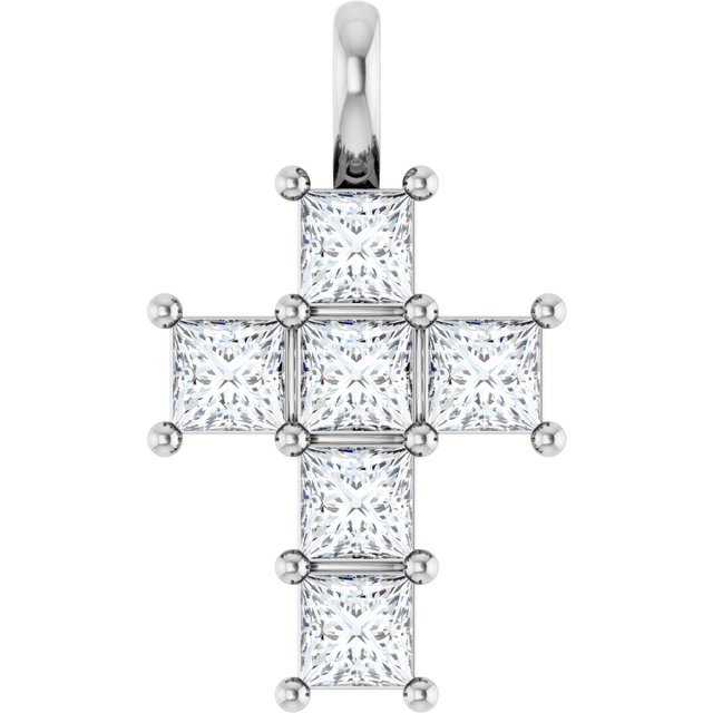 14K Yellow Or White Gold Vs, F+ Polished Lab-Grown Diamond Pendant