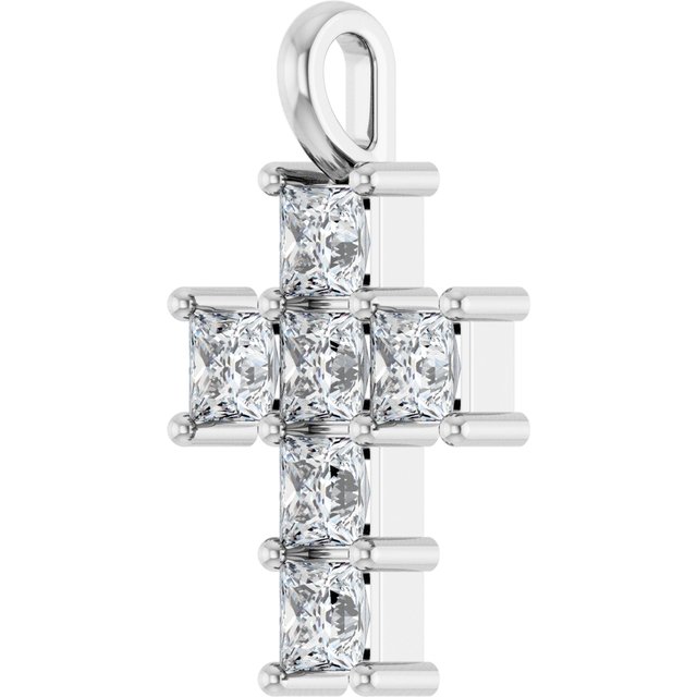 14K Yellow Or White Gold Vs, F+ Polished Lab-Grown Diamond Pendant