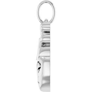 Sterling Silver 15.7 X 6.9 Mm Polished Anatomical Heart Pendant