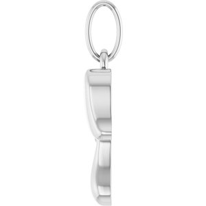 Sterling Silver 16.3 X 8.3 Mm Polished Mushroom Pendant