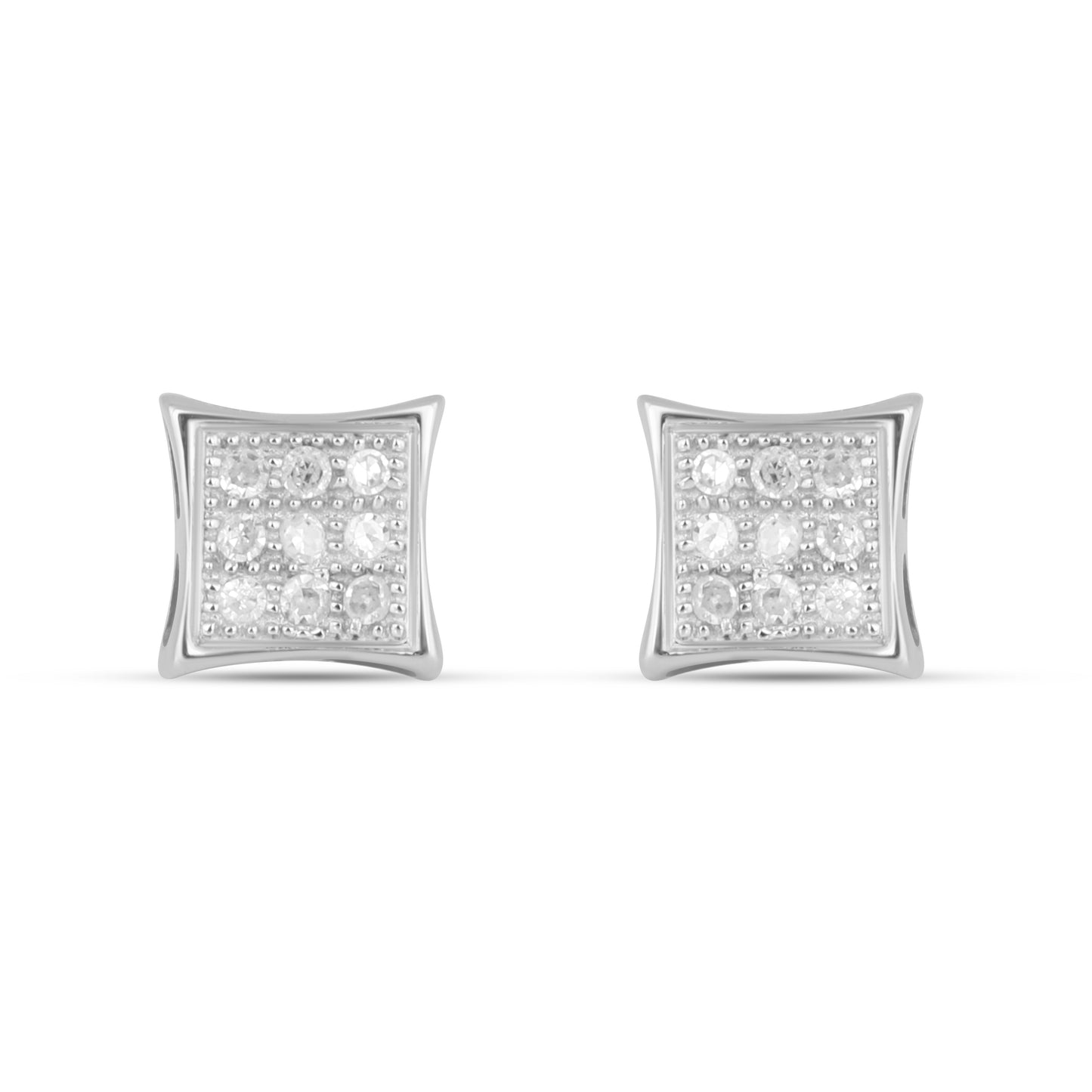 10K Yellow Or White Gold 0.05 Cttw Diamond "Kite" Earring