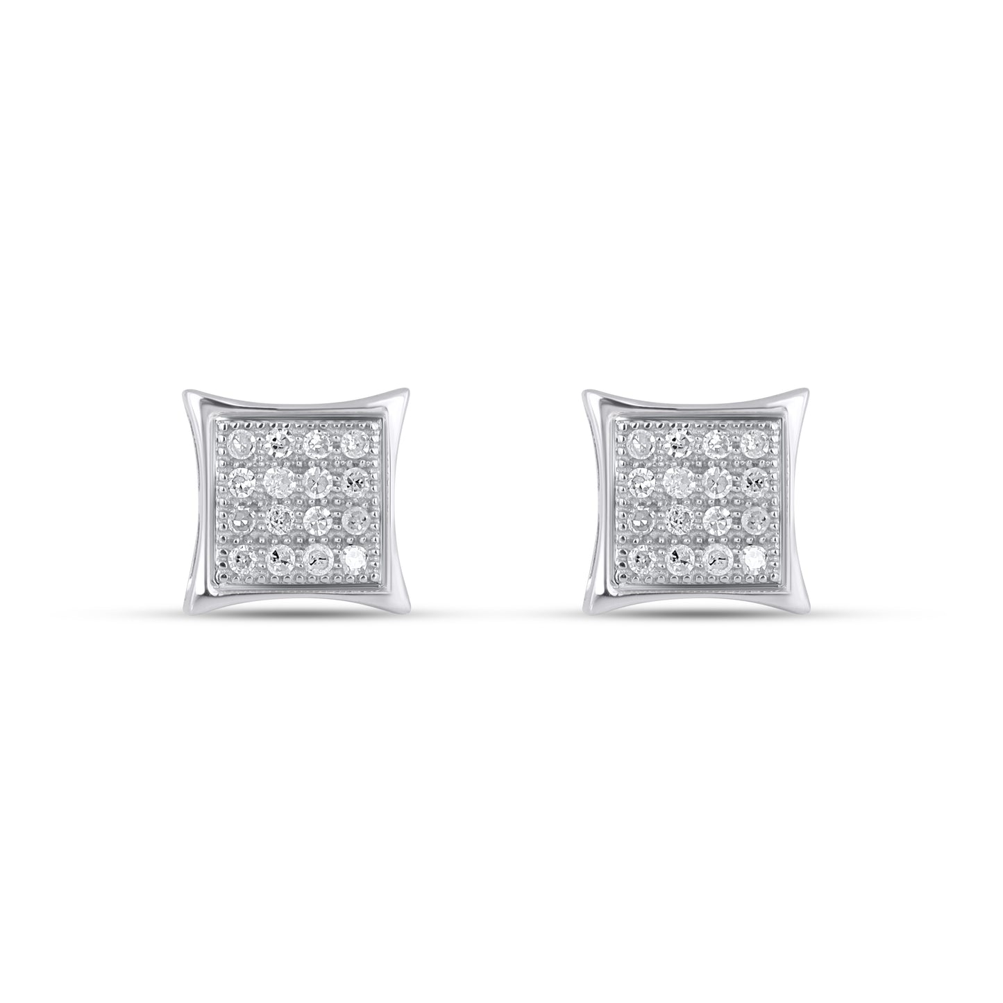 10K Yellow Or White Gold 0.10 Cttw Diamond "Kite" Earring
