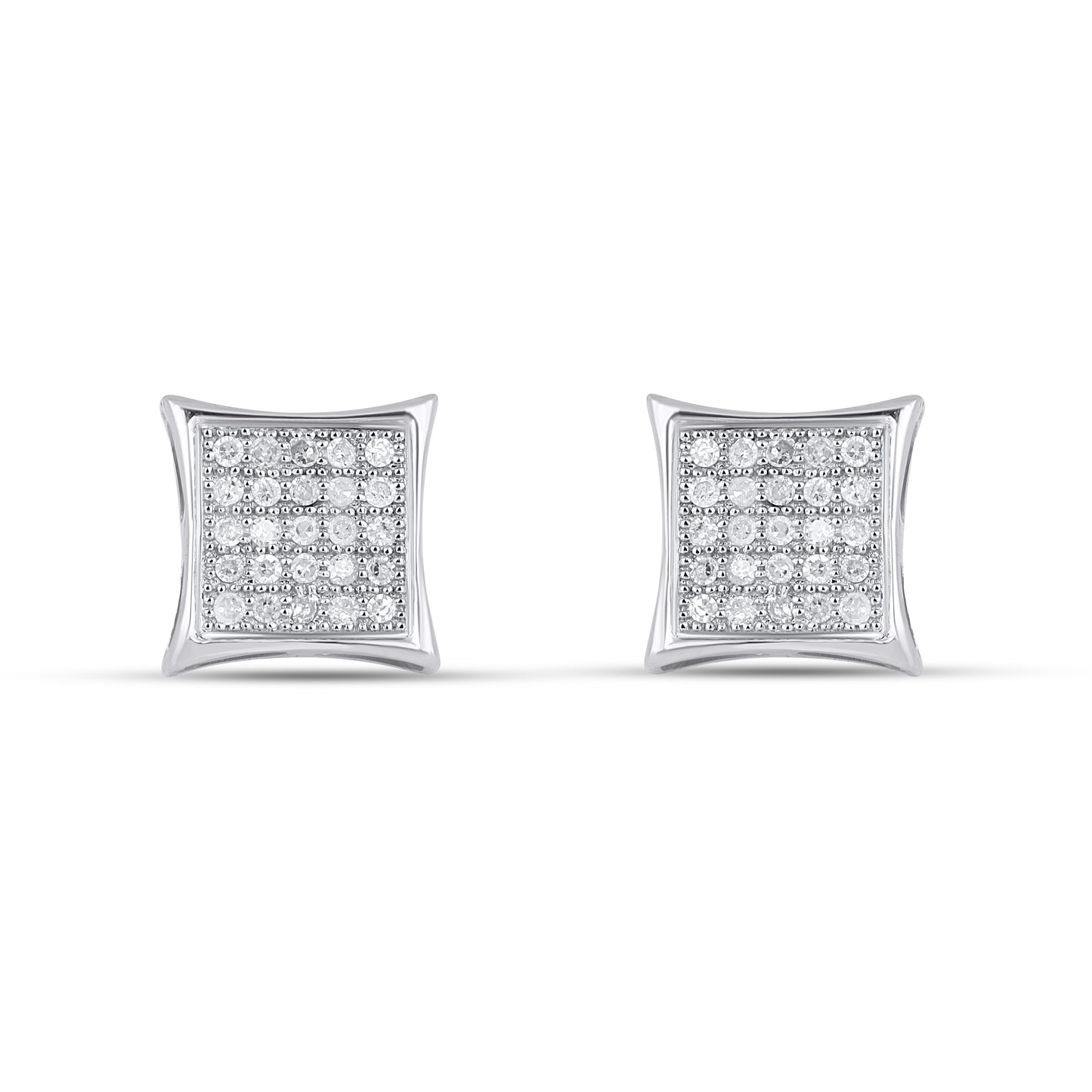10K Yellow Or White Gold 0.15 Cttw Diamond "Kite" Earring