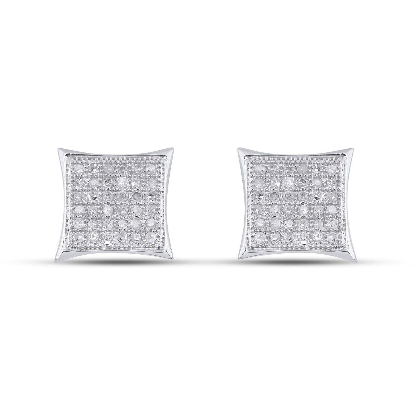 10K Yellow Or White Gold 0.22-0.23 Cttw Diamond "Kite" Earring