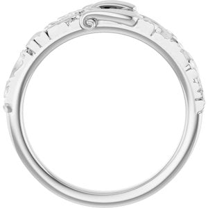 Sterling Silver Polished Victorian Style Belt Buckle Ring Size 7
