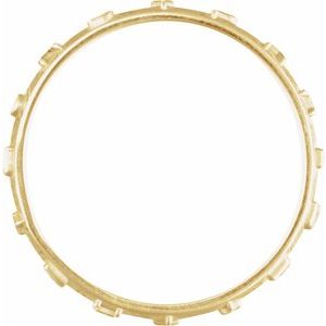 14K Yellow Gold Praise The Lord Ring Size 8