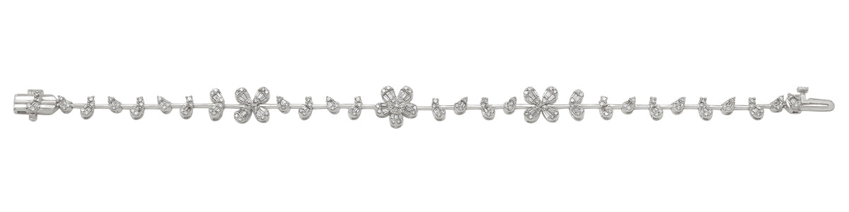 10K White Gold 1.32 Cttw Diamond Bracelet