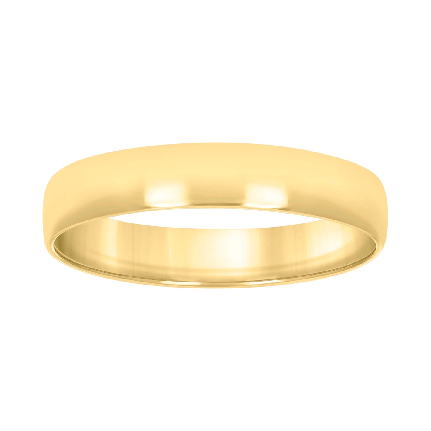 Sterling Silver Yellow-Tone Women's Comfort Fit Bridal Anniversary Engagement Wedding Band Ring