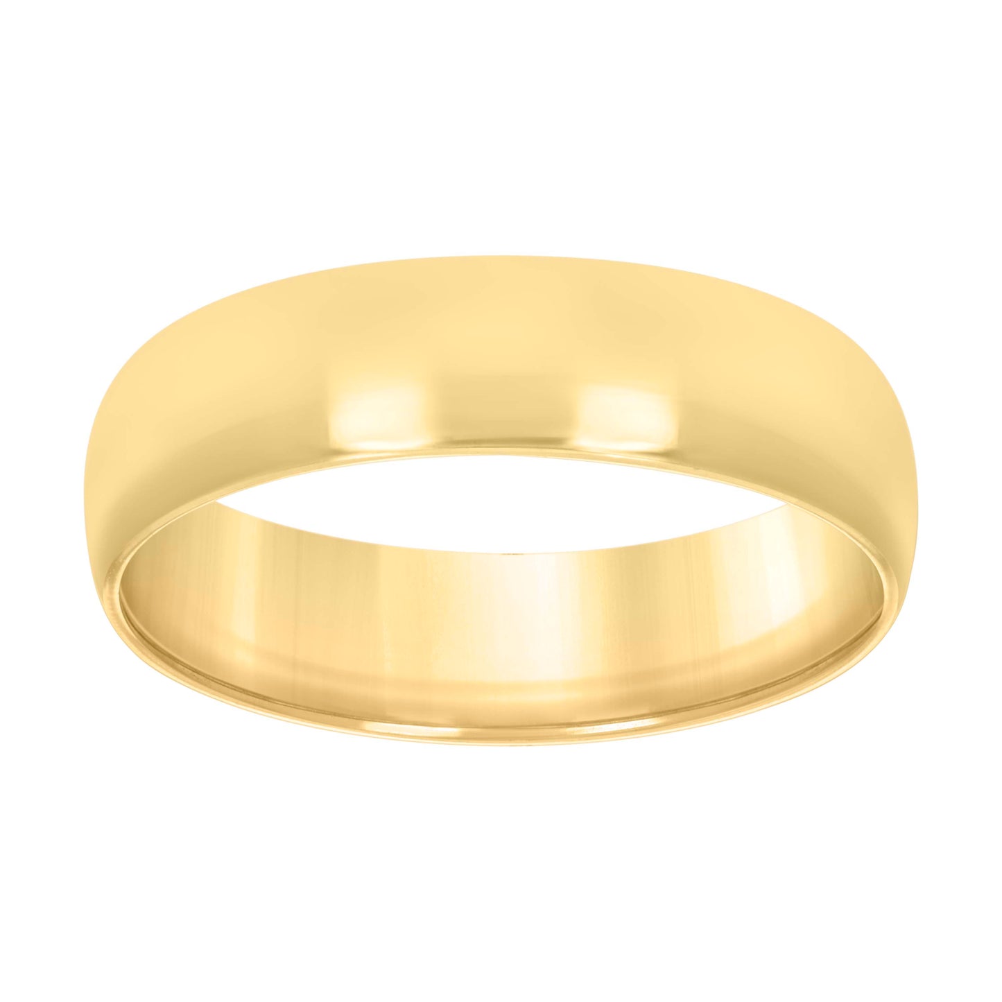 Sterling Silver Yellow-Tone Women's Comfort Fit Bridal Anniversary Engagement Wedding Band Ring