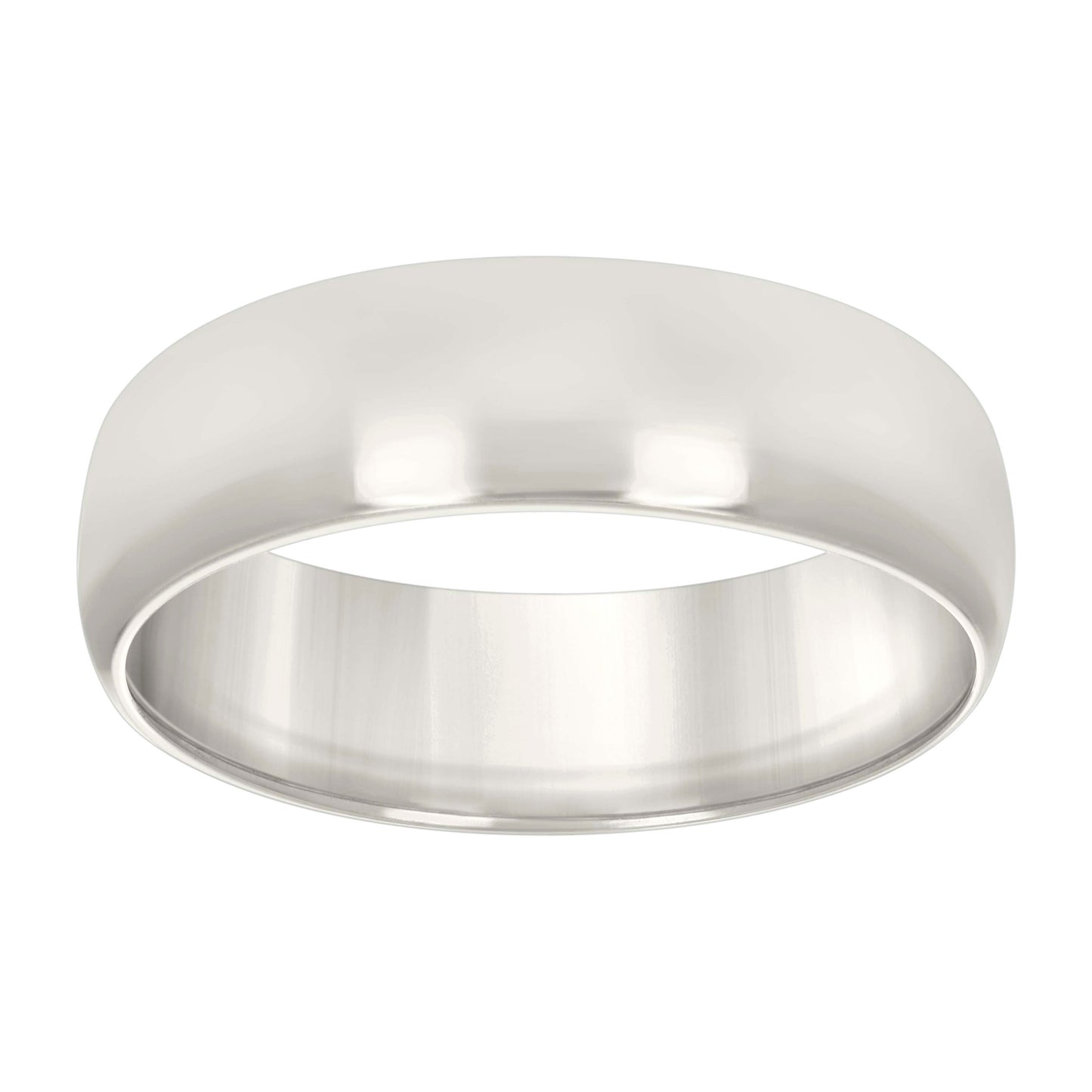 Sterling Silver Women's Comfort Fit Bridal Anniversary Engagement Wedding Band Ring