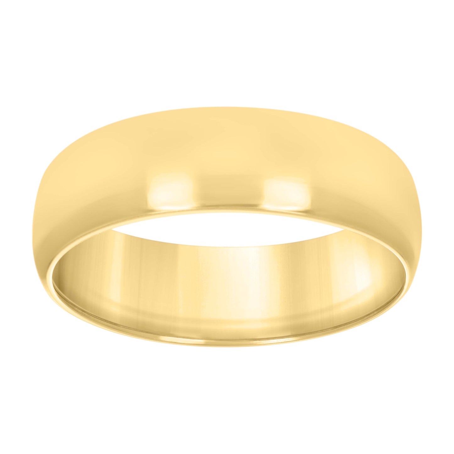 Sterling Silver Yellow-Tone Women's Comfort Fit Bridal Anniversary Engagement Wedding Band Ring