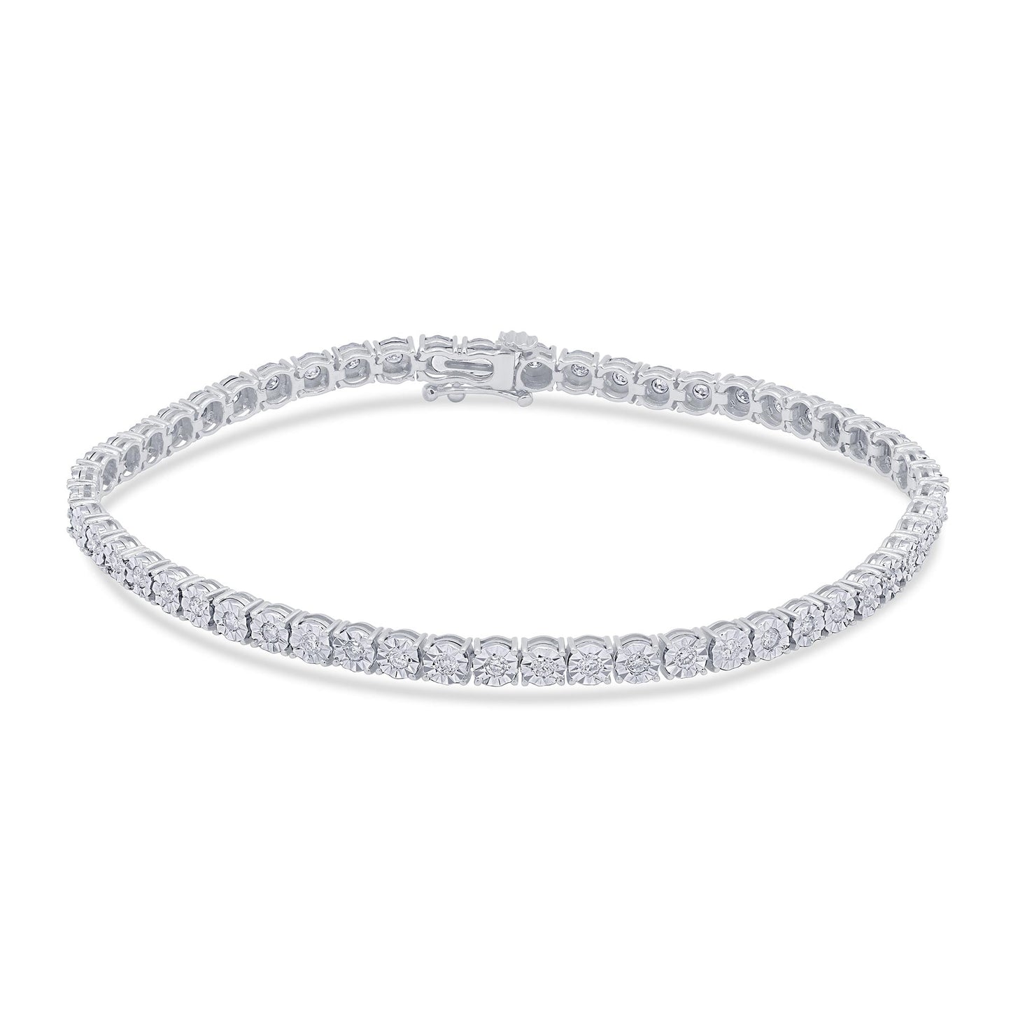 10K White Or Rose Gold 1.05  Cttw Diamond Bracelet