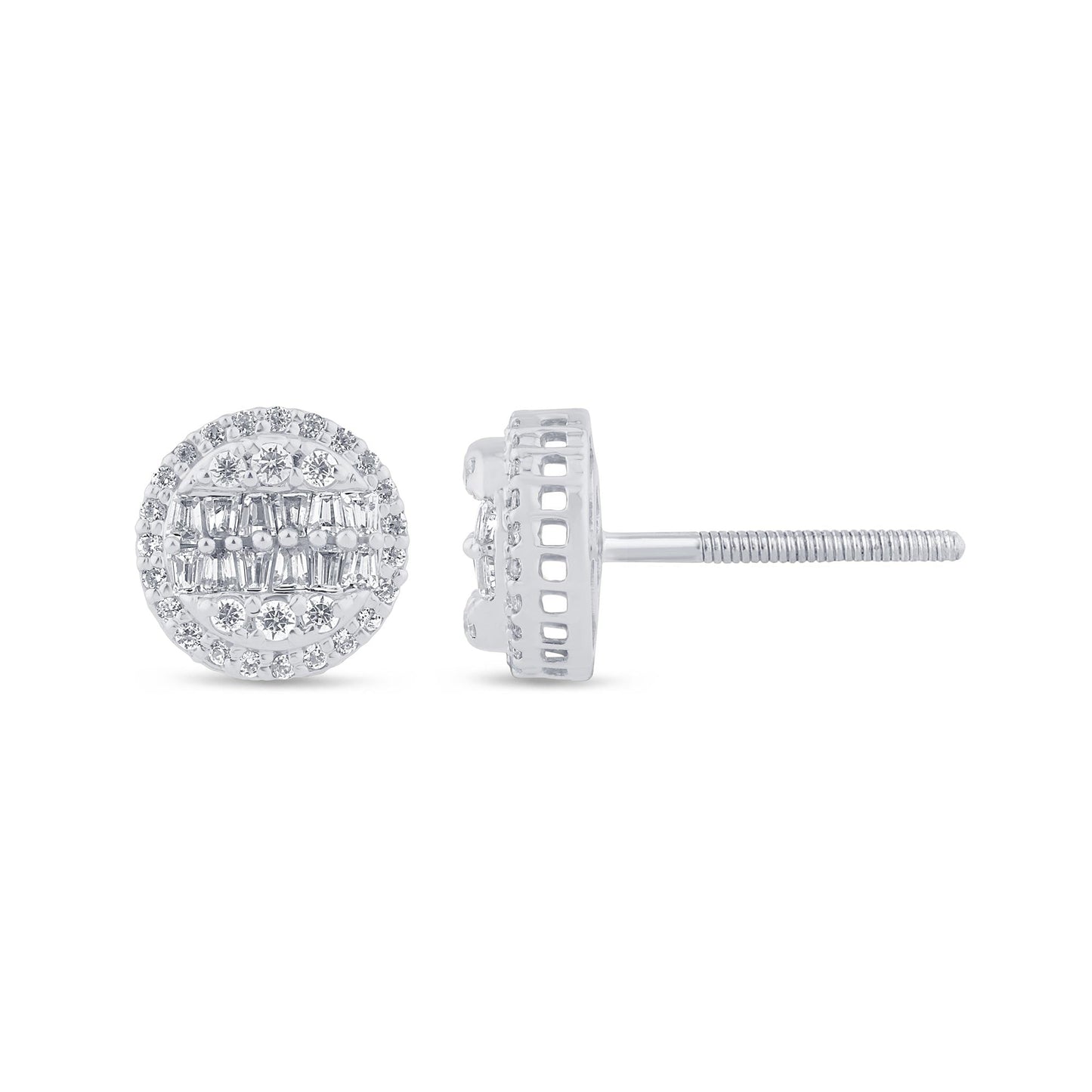 10K Yellow Or White Gold Diamond Earring