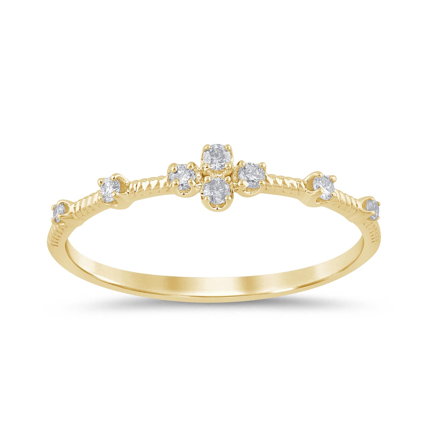 14K Yellow Or White Gold Diamond Ladies Ring