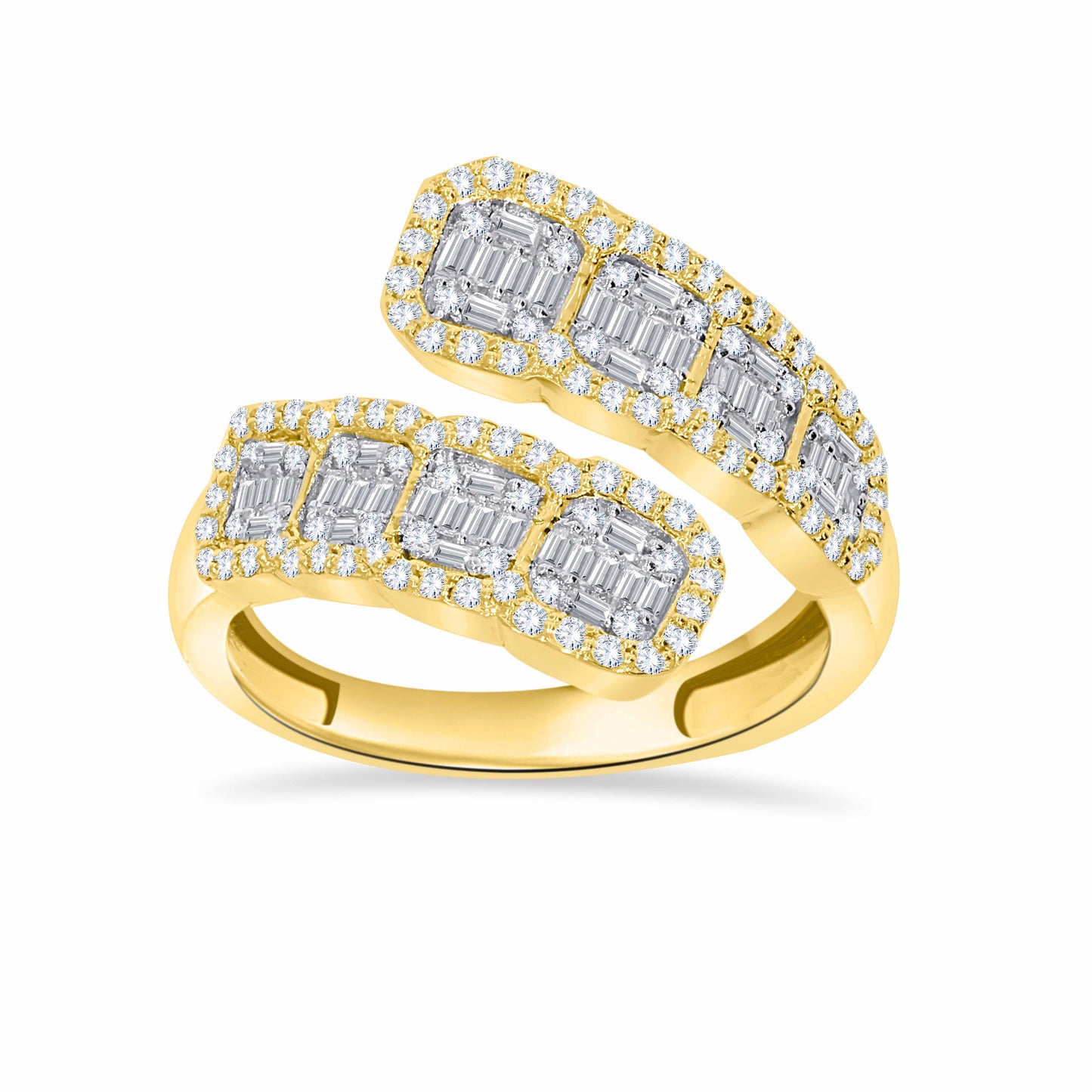 14K Two Tone Gold 0.59 Cttw Diamond  Ladies Ring