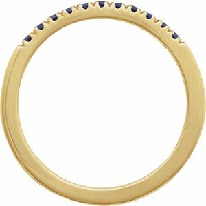 14K Yellow Or White Gold 1.5 Mm Polished Round Lab-Grown Stackable Ring Size 7