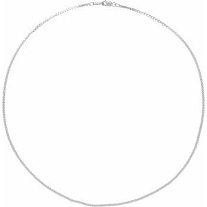 Sterling Silver Lobster Clasp Serpentine Chain, Length: 20 In, Width: 1.7 Mm