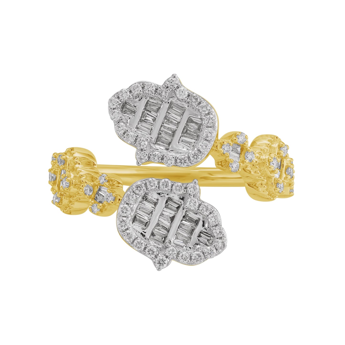 14K Yellow Gold  0.65-0.66 Cttw Diamond Ladies Ring