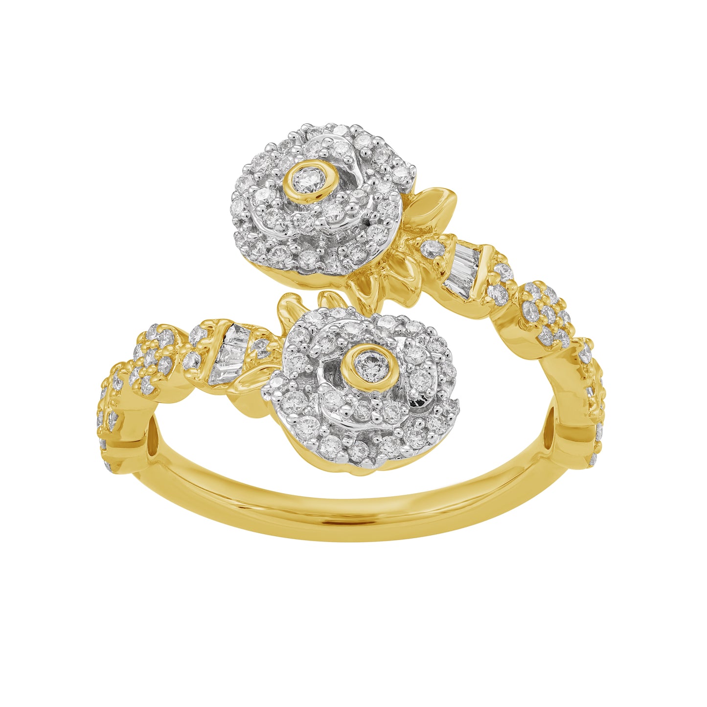 14K Yellow Gold  0.48-.49 Cttw Diamond Ladies Ring