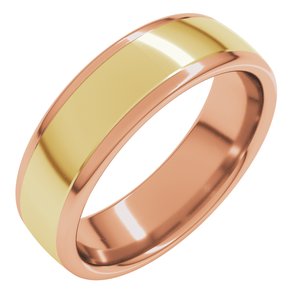 14K Yellow Or White Or Rose Gold Comfort-Fit European-Style Band