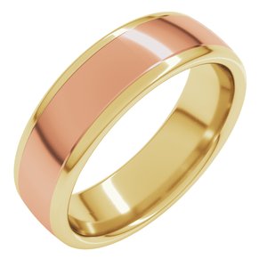 14K Yellow Or White Or Rose Gold Comfort-Fit European-Style Band