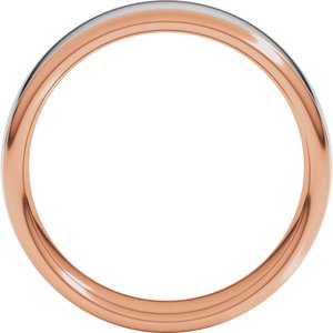 14K Yellow Or White Or Rose Gold Comfort-Fit European-Style Band